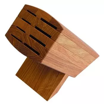 KAI 6600-BN 'Wasabi Black' блок ножей дуб, на 8 ножей, некомплектный, разборный (1 шт.)