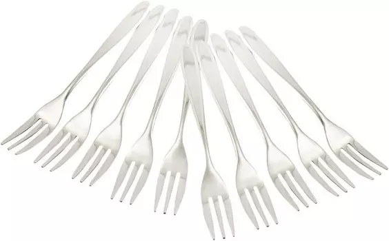 Kai FA5097 Вилка KAI Hime, набор из 10 шт., New Winner, сделано в Японии, Silver