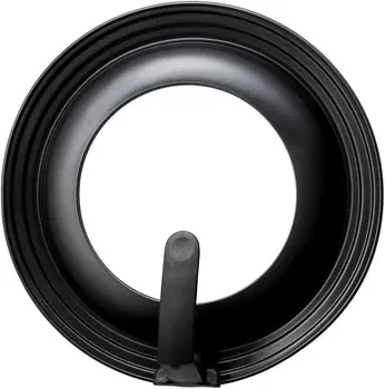 Kai Kai DW5627 Стеклянная крышка для сковороды, Kai House Select, 10,2–11,8 дюймов (26–30 см), черная, с подставкой, устойчивая к ржавчине