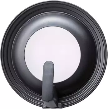 Kai Kai House DW5626 Выбор крышки для сковороды, 9,4–11,0 дюймов (24–28 см), подставка в комплекте, устойчивая к ржавчине, черное стекло, Black (Black 19-3911Tcx)