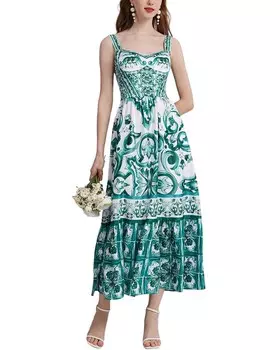 KAIMILAN Платье Миди, зеленый