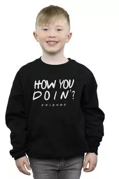 Как дела? Фуфайка Friends, черный