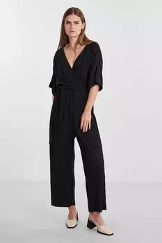Как плиссированный комбинезон с поясом Yas, черный