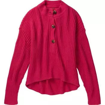 Какао хенли свитер Free People, розовый