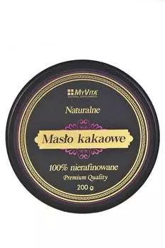 Какао-масло нерафинированное 100%, 200г MyVita