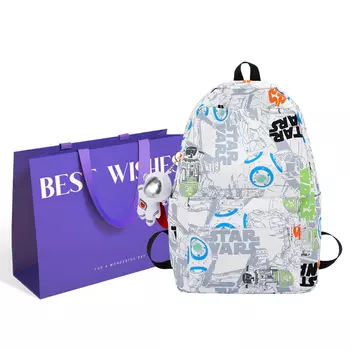 KAKAXI Нейлоновый рюкзак унисекс, черный/синий и белый/оранжевый и белый