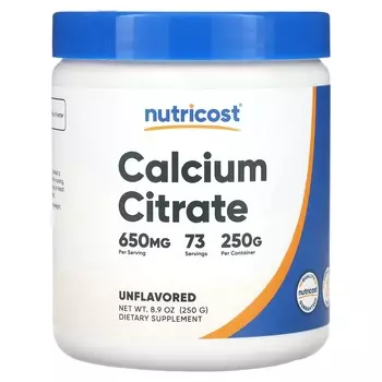 Кальция цитрат Nutricost, 250 г