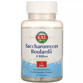 KAL, сахаромицеты Буларди, 8 миллиардов КОЕ **, 8 млрд, 60 растительных капсул VegCap