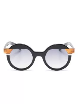 Kaleos солнцезащитные очки Pollitt 19 в круглой оправе, черный