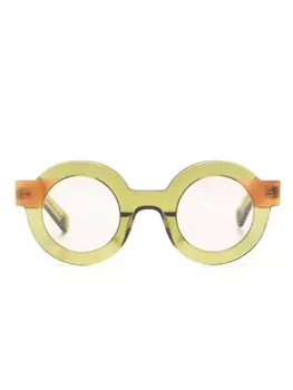 Kaleos солнцезащитные очки Sheridan 002 в круглой оправе, зеленый
