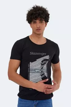 KALJU Мужская футболка черная SLAZENGER