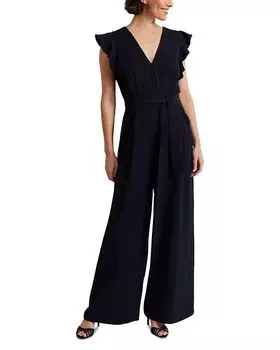 Калли Комбинезон с оборками Phase Eight, синий