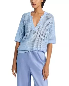 Калли вязаный топ Varley, синий