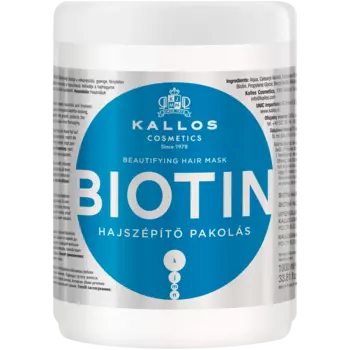 Kallos Biotin укрепляющая маска для волос с биотином, 1000 мл