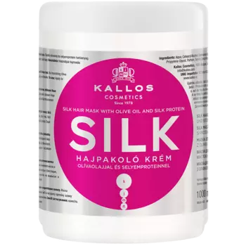 Kallos Silk разглаживающая маска для волос с шелком, 1000 мл