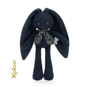 Kaloo, Мягкая игрушка-кролик темно-синий 25 см в коробке, коллекция Lapinoo