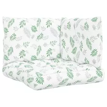 KAMELUN Подушка-поддон, 3 шт. Ткань Оксфорд с узором в виде листьев