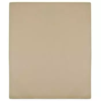 KAMELUN простыня джерси серо-коричневая 90х200 см хлопок