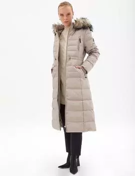 Камень для длинного пальто с наполнителем из гусиных перьев Kayra