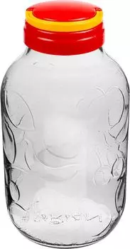 Каменная банка 5 л + завинчивающаяся крышка с ручкой, стеклянная банка для хранения бутыли lilawelt24