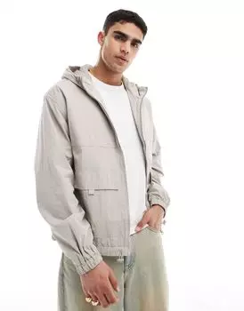 Каменная ветровка с капюшоном ASOS DESIGN