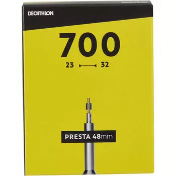 Камера 700x23/32 мм с ниппелем 48 мм PRESTA Decathlon