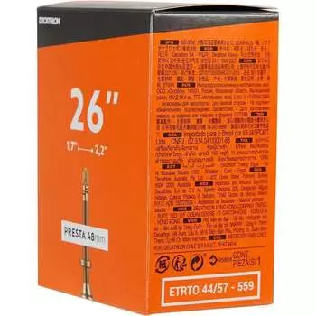 Камера Decathlon для горного велосипеда 700OVBHC16x1,50–1,90, американский клапан 4117051