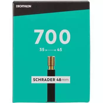 Камера для горного и шоссейного велосипеда Decathlon 700OVBHC700x35-45, американский клапан, 48 мм176498