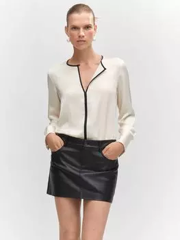 Камиль Блузка Mango, светло-бежевый