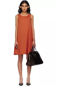 Кампале мини-платье Max Mara, оранжевый