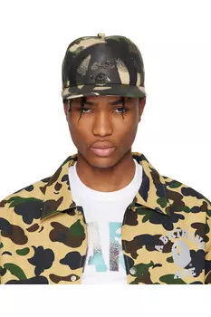 Камуфлированная кепка Map Bape, зеленый