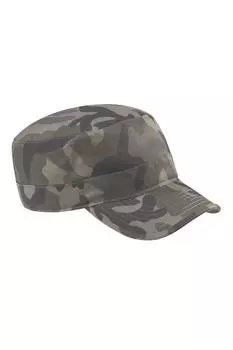 Камуфляжная армейская фуражка/головной убор (2 шт.) Beechfield, хаки