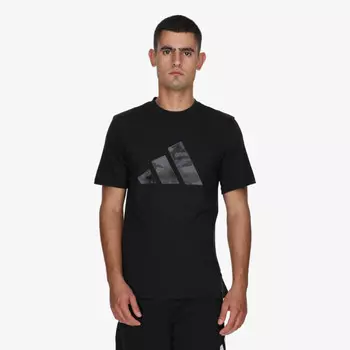 Камуфляжная футболка Adidas, черный