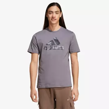 Камуфляжная футболка Adidas, серый