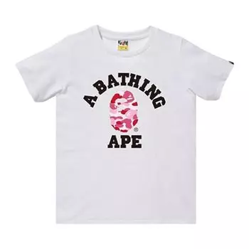 Камуфляжная футболка BAPE ABC Белый/Розовый