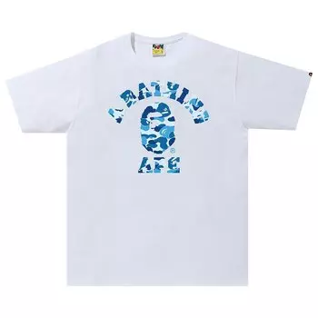 Камуфляжная футболка BAPE ABC Белый/Синий