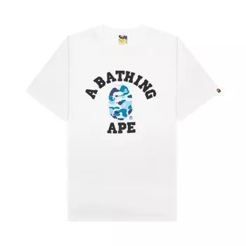 Камуфляжная футболка BAPE ABC Белый/Синий