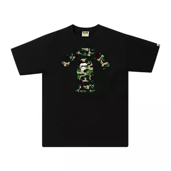 Камуфляжная футболка BAPE ABC Черный/Зеленый