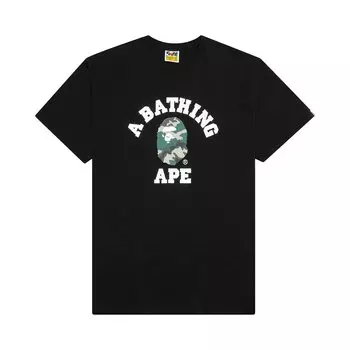 Камуфляжная футболка BAPE Woodland, черная