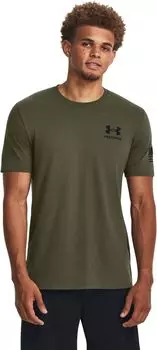 Камуфляжная футболка New Freedom Flag Under Armour, цвет Marine OD Green/Black