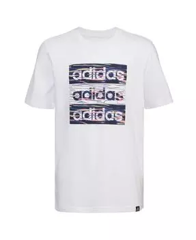 Камуфляжная футболка с короткими рукавами Big Boys Remix adidas, белый