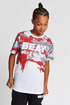 Камуфляжная футболка «Шреддер» Beat Boyz Club, белый