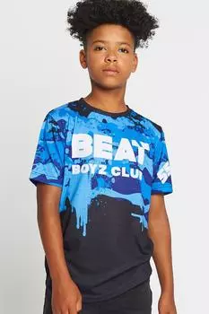 Камуфляжная футболка «Шреддер» Beat Boyz Club, темно-синий