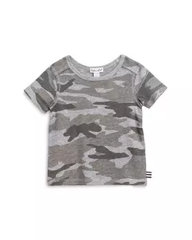 Камуфляжная футболка Splendid для мальчиков – малышка, серый
