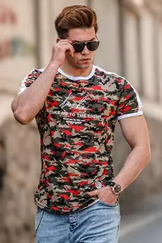 Камуфляжная мужская футболка-2 4618 MADMEXT