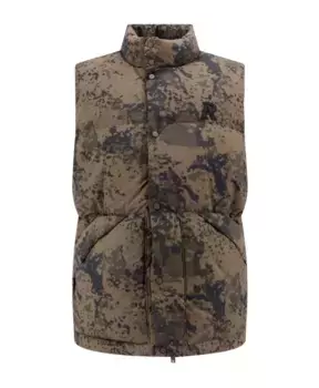 Камуфляжная нейлоновая куртка с застежкой на кнопки Represent, зеленый