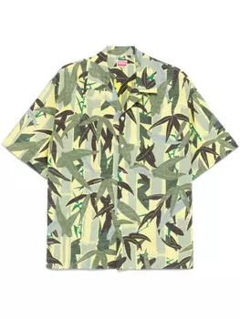 Камуфляжная рубашка Kenzo Chiku-Rin, зеленый