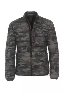 Камуфляжная ветрозащитная стеганая куртка для мужчин CASAMODA, цвет Gruen