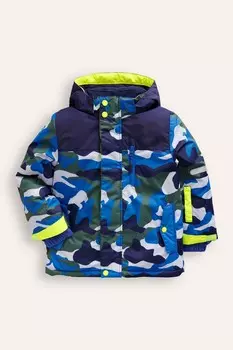 Камуфляжное всепогодное водонепроницаемое пальто Boden, синий