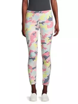 Камуфляжные Брюки Wildfox из смесового хлопка, мультиколор